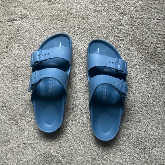 Birkenstock Turquoise Double-Strap Sandals, - Picture 5 of 7